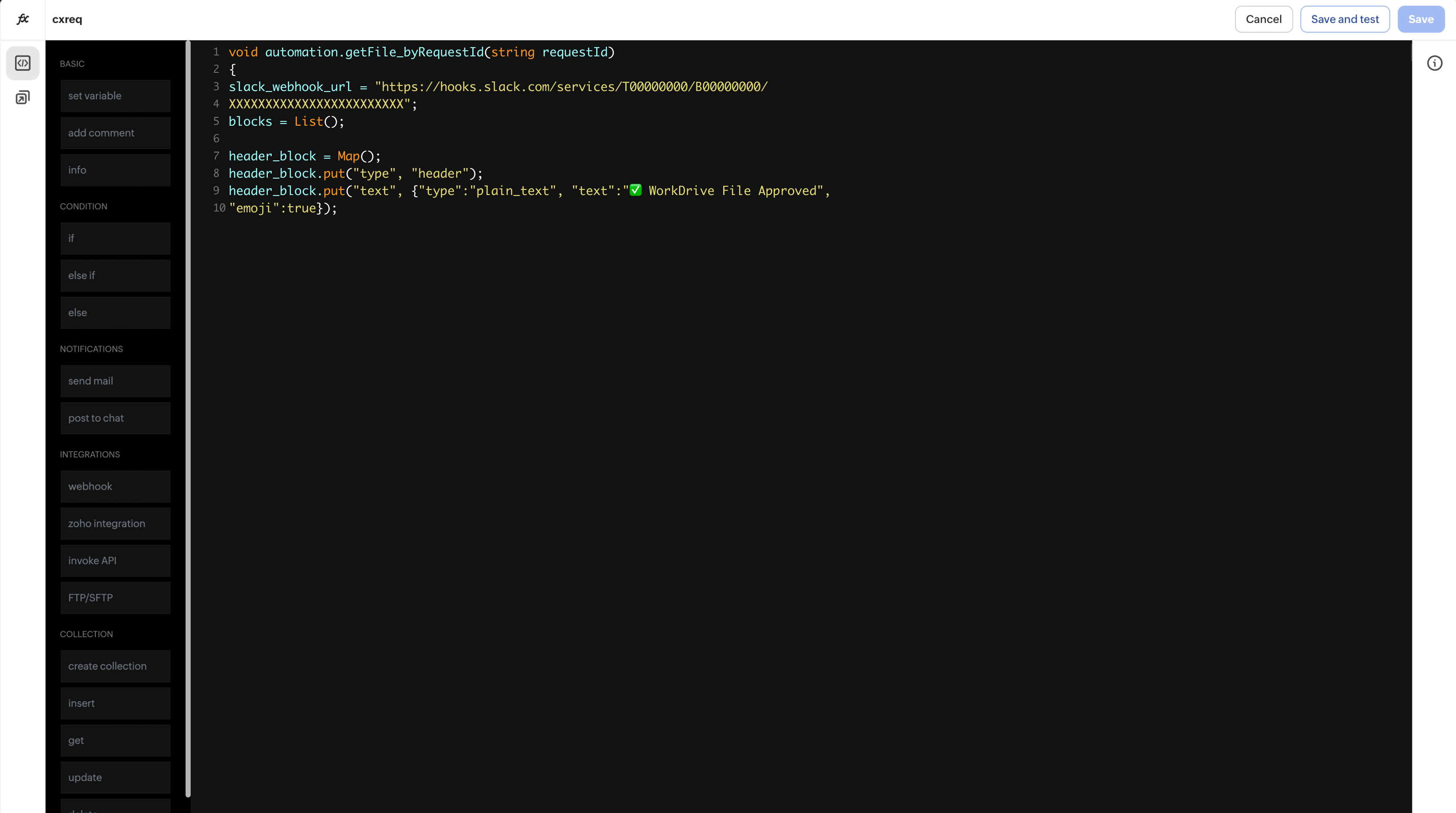 Custom function